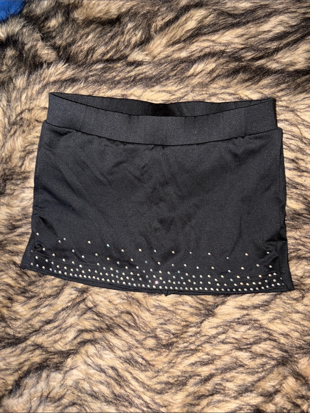 Varsity Black Skort with Stud Embellishments Girls Size S